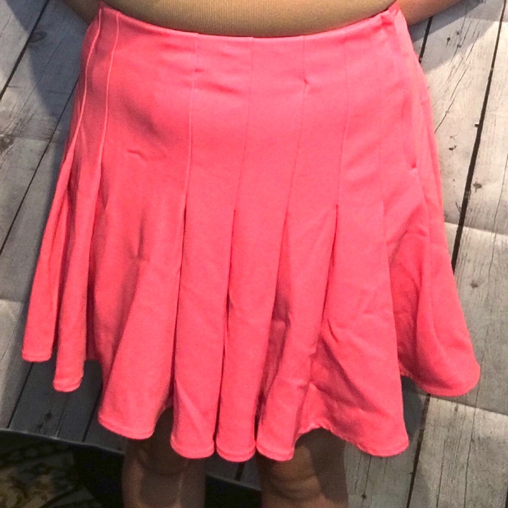 Pink tennis skirt